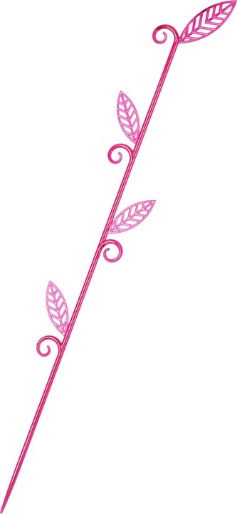 Tyčka k orchideji - list 60 cm fialková