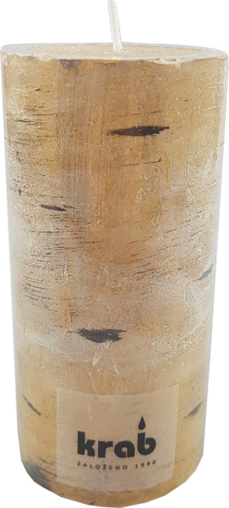 Svíčka válec Bříza 60x120 mm - rustikální