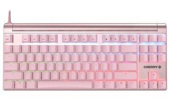 CHERRY klávesnice MX BOARD 8.0 RGB/ drátová / mechanická / Cherry MX Red/ růžová/ EU layout