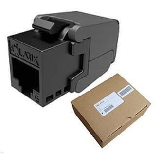 Solarix MULTIPACK 24 ks - keystone CAT6 UTP RJ45 samořezný SXKJ-6-UTP-BK-SA