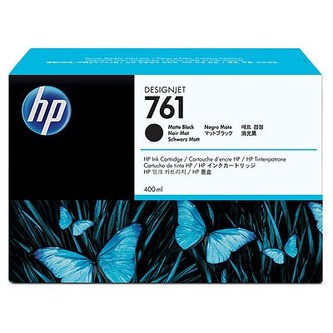 HP 761 Black matte DJ Ink Cart, 400 ml, CM991A HP 761 Black matte DJ Ink Cart, 400 ml, CM991A