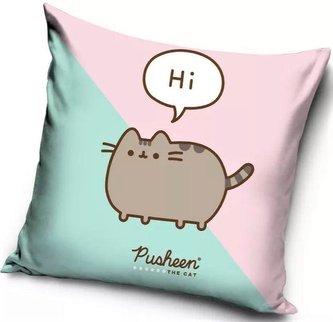 Carbotex Povlak na polštářek Kočička Pusheen Já Košišta 40x40 cm