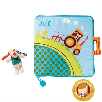 Lilliputiens - Textilní knížka - Jef na farmě