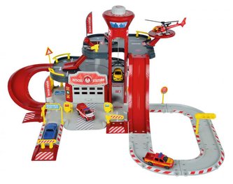 Garáž Creatix Rescue Station + 1 autíčko a helikoptéra