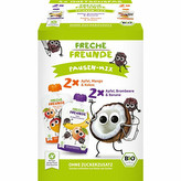 Freche Freunde MIX Ovocných kapsiček 2 druhy - Jablko, mango s kokosem a Ostružina s banánem BIO 4 x 100 g