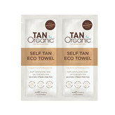 Tan Organic Samoopalovací ekologické ubrousky (Self Tan Eco Towel) 2 x 10 ml woman