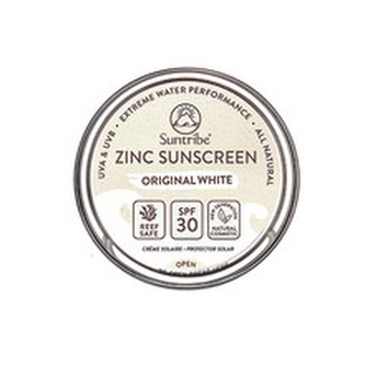 Suntribe Přírodní opalovací krém se zinkem SPF 30 Obličej & Sport bílá Objem 10 g unisex
