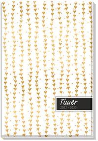 Trötsch Schülerkalender Specials mit Wattierung Hearts of Gold 2022/2023