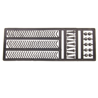 Zarážky světle hnědé 3 drhy