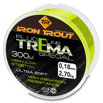 Vlasec Fluo line Trema special 300 m 0,16 mm, žlutá