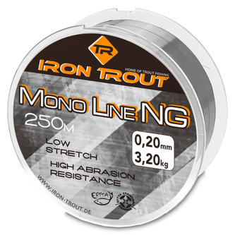 Vlasec Mono NG 250 m 0,20 mm, šedá