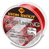 Vlasec Mono NG 250 m 0,20 mm, červená