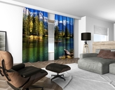 3D dekorační závěs 108V MOUNTAIN LAKE 2x160x250 cm set 2 kusy MyBestHome