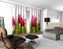 3D dekorační závěs 113V PINK TULIPS 2x160x250 cm set 2 kusy MyBestHome
