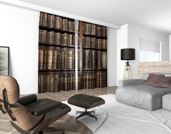 3D dekorační závěs 509V LIBRARY 2x 160x250 cm set 2 kusy MyBestHome 3D dekorační závěs 509V LIBRARY 2x 160x250 cm set 2 kusy MyBestHome