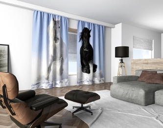 3D dekorační závěs 102V HORSES 2x160x250 cm set 2 kusy MyBestHome 3D dekorační závěs 102V HORSES 2x160x250 cm set 2 kusy MyBestHome