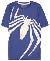 Pánské oversize tričko Marvel|Spiderman: Acid Wash (M) modrá bavlna