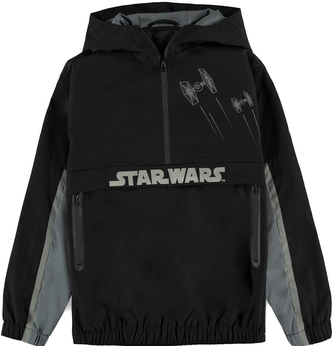 Dětská mikina s kapucí Star Wars|Hvězdné války: Logo (výška 134-140 cm) černý polyester
