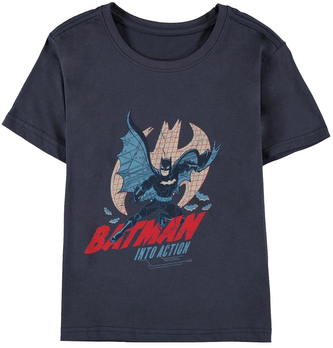 Dětské tričko DC Comics|Batman: Into Action (158-164 cm) černá bavlna