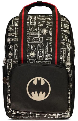 Multifunkční batoh DC Comics|Batman: Koláž (40 x 30 x 13 cm) černý polyester