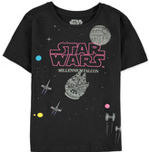Dětské tričko Star Wars|Hvězdné války: Millennium Falcon (158-164 cm) černá bavlna