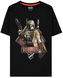 Pánské tričko Star Wars|Hvězdné války: TV seriál The Mandalorian Boba Fett Bounty Hunter (XL) černá bavlna