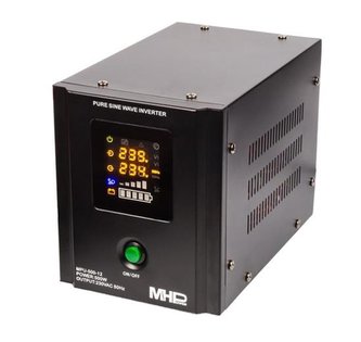 Napěťový měnič MHPower MPU-500-12 12V/230V, 500W, funkce UPS, čistý sinus Napěťový měnič MHPower MPU-500-12 12V/230V, 500W, funkce UPS, čistý sinus