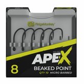 RIDGEMONKEY: Háček Ape-X Beaked Point Barbed Velikost 6 10ks