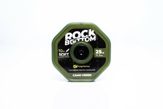 RIDGEMONKEY: Šňůrka RM-Tec Rock Bottom Tungsten Coated Soft 25lb 10m Camo Green