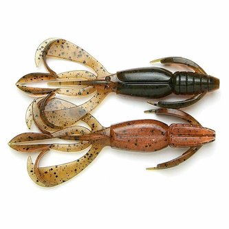 Keitech: Gumová nástraha Crazy Flapper 4,4" 11,2cm 12g Green Pumpkin Fire 6ks