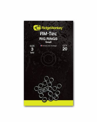 RIDGEMONKEY: Kroužek RM-Tec Rig Rings Small 3mm 20ks