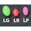 Oválky Glow Beads 10 x 14mm Vzor LG
