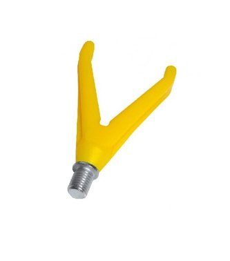 Rohatinka plastová s čepem W3/8" žlutá varianta: přední "V"
