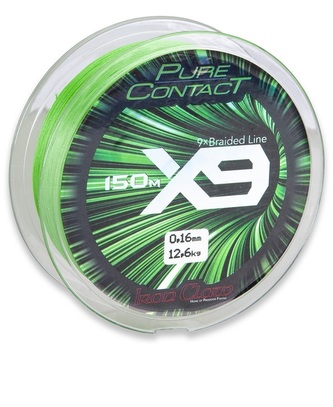 šňůra Pure Contact X9 0,13 mm/150 m zelená