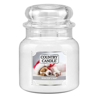 Svíčka ve skleněné dóze Country Candle, Zimní zdřímnutí, 453 g