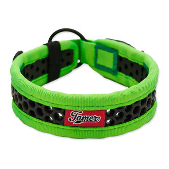 Obojek TAMER Softy - 3,3 x 30-36 cm - zelenočerný