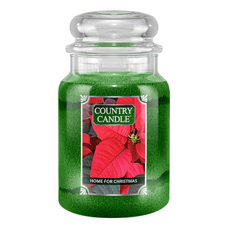 Svíčka ve skleněné dóze Country Candle, Domů na Vánoce, 680 g