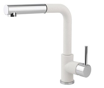 BDG4527wh Baterie dřezová se sprchou granit BÍLÁ