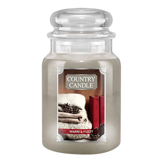 Svíčka ve skleněné dóze Country Candle, Hřejivý a huňatý, 680 g
