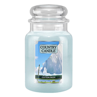 Svíčka ve skleněné dóze Country Candle, Bavlněná svěžest, 680 g