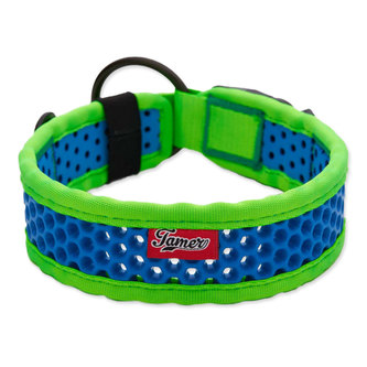 Obojek TAMER Softy - 4,3 x 50-56 cm - zelenomodrý