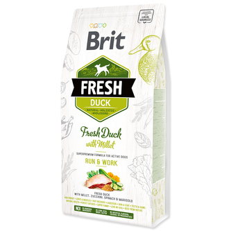 Brit Fresh Dog Duck & Millet Active Run & Work 2,5kg