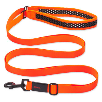Vodítko TAMER Softy prodlužovací - šířka 3,8 cm - oranžovočerné