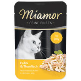 Kapsička MIAMOR Feine Filets kuře + tuňák v želé