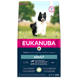 EUKANUBA Adult Small & Medium Breed Lamb & Rice