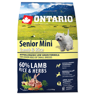 ONTARIO Senior Mini Lamb & Rice