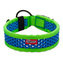 Obojek TAMER Softy - 4,3 x 40-46 cm - zelenomodrý