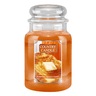 Svíčka ve skleněné dóze Country Candle, Dýňový francouzský toast, 680 g