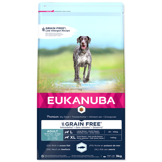 EUKANUBA Adult Large & Giant Grain Free Ocean Fish