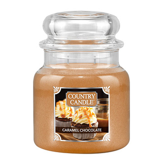 Svíčka ve skleněné dóze Country Candle, Karamelová čokoláda, 453 g